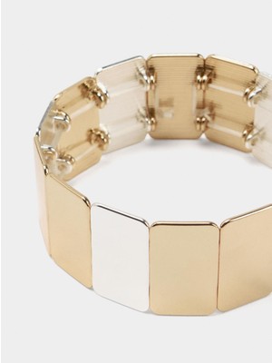 Parfois Dikdörtgen Iki Renkli Elastik Bileklik