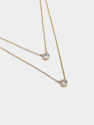 Parfois Bağlantılı ve Zirkonlu Kolye Seti