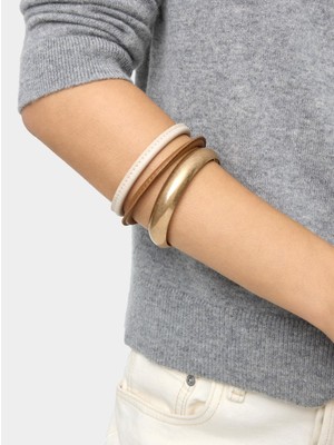 Parfois Deri Efektli Bileklik Seti