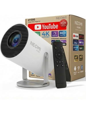 Neomi Taşınabilir Android Projeksiyon En Güncel Versiyon Wifi Destekli Akıllı Sinema Projektör Ultra Hd
