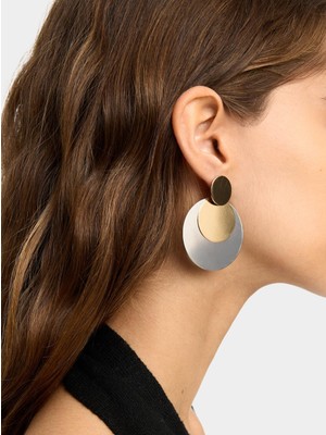 Parfois Yuvarlak Iki Renkli Küpe