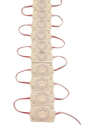 Powerr Led Aydınlatma 20 Adet 12 Volt 1.5 Watt Tek Lensli 6500K Beyaz 3030 LED Modül IP65