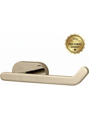 Premium Pirinç Doruk Wc Kağıtlık Gold