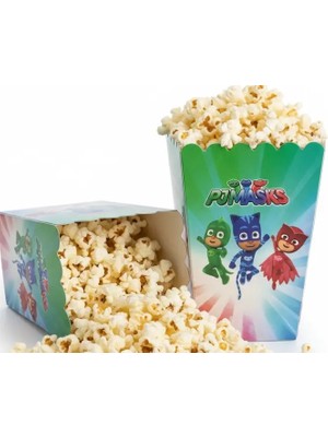Pijamaskeliler Temalı Mısır Kutusu 8'li Popcorn Kutusu