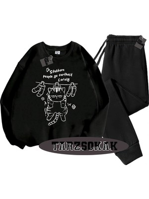 Beyaz Biskilet Stubborn Detaylı Ikili Takım