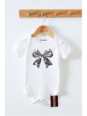 Kısa Kol Body Fiyonk Desenli KODZIBIN12