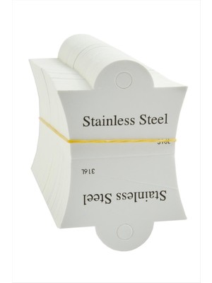 Linarx Çelik Yazılı Oval Bileklik Kartı 200 Adet