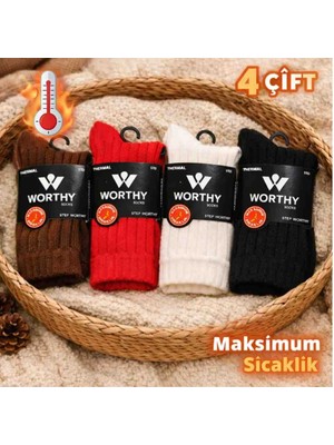 Leovia 4 Çift Temo Özellikli Çorap Seti