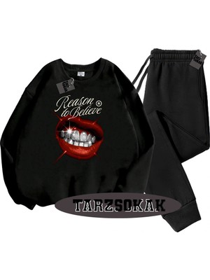 Beyaz Biskilet Reason Detaylı Ikili Takım