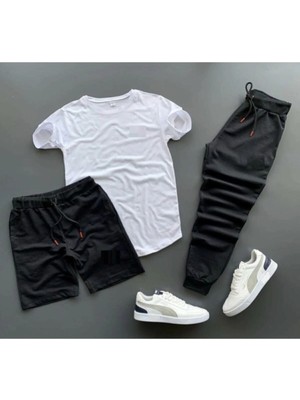 Adrift Bsjeans Unisex Eşofman Şort Tshirt Set 3'lü BS3LÜ