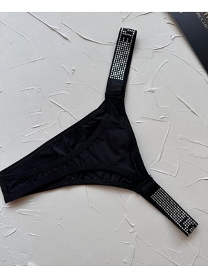 Intive Lingerie Feel Love Yanları Parlak Taşlı Esnek Rahat Tanga -1017