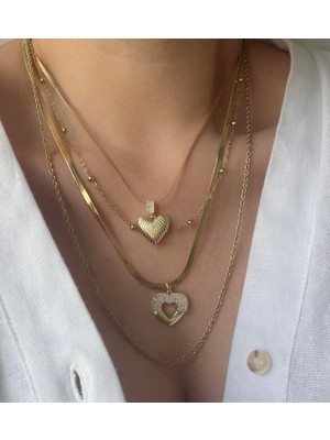 Venüs Design Çelik Çoklu Kolye Seti