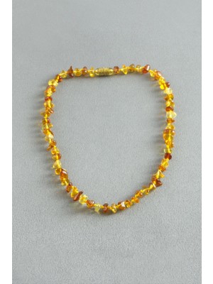 Linarx Bebek Kehribar Taşlı Kolye