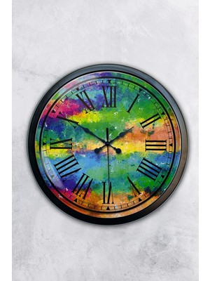 Kasva Concept 40 cm Siyah Metal Mutfak Duvar Saati