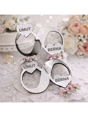 Düğün Nişan Söz Kına Kişiye Özel Magnet Sonsuzluk NO92