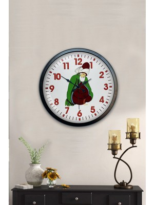 Kasva Concept 40 cm Siyah Metal Mutfak Duvar Saati