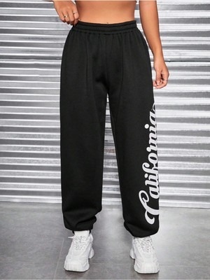 Adrift Coolane Letter Graphic Elastic Waist 4 Mevsim Eşofman