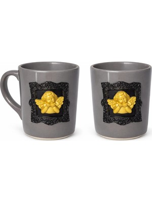 👼 Melek Figürlü  Kupa – Zarif ve Şık Tasarım