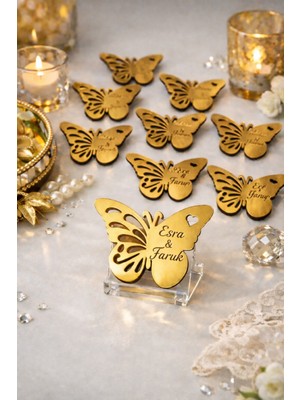 Doğum Günü Nişan Kına Düğün Için Magnet Kelebek 25 Adettir No 121