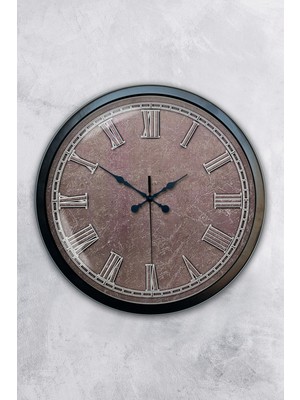 Kasva Concept Hediyelik 40 cm Siyah Metal Klas Duvar Saati