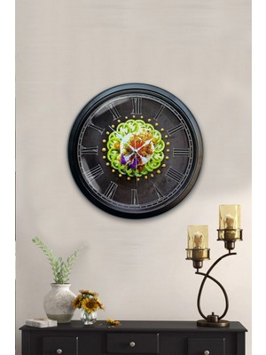 Kasva Concept Hediyelik 40 cm Siyah Metal Mutfak Duvar Saati