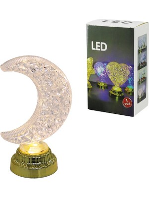Marsilyan Tekli Ay - Hilal Pilli Ramazan LED Işık (4887)
