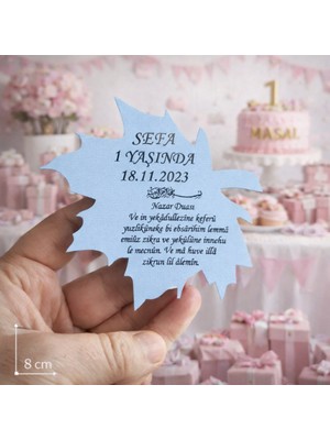 Doğum Günü Sünnet Nişan Düğün Için Yaprak Magnet 50 Adettir. No 23