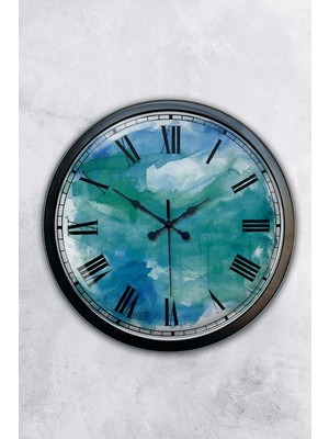 Kasva Concept Hediyelik 40 cm Siyah Metal Dekoratif Duvar Saati