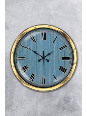 Kasva Concept Hediye 40 cm Gold Metal Milano 2 Duvar Saati