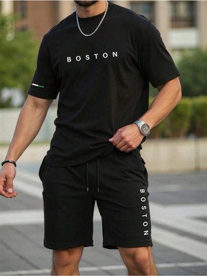 Manfinity Hypemode 2'li Erkek Tişört ve Şort Takımı