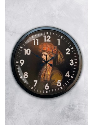 Kasva Concept Hediyelik 40 cm Siyah Metal Osmanlı Duvar Saati
