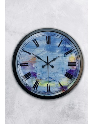 Kasva Concept 40 cm Siyah Metal New Duvar Saati