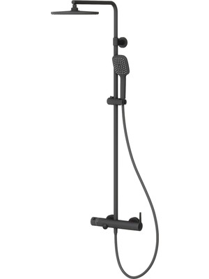 Teska Estella Mix 3 Yönlü Duş Kolonu-Siyah