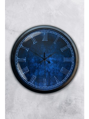 Kasva Concept Hediyelik 40 cm Siyah Metal Fantastik Duvar Saati