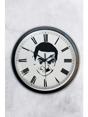 Kasva Concept 40 cm Siyah Metal Elit Duvar Saati