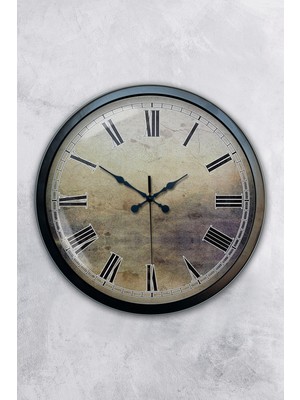 Kasva Concept 40 cm Siyah Metal Dekoratif Duvar Saati