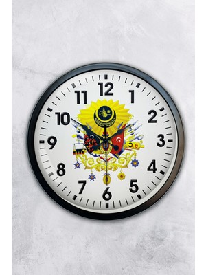 Kasva Concept 40 cm Siyah Metal Roma Rakamlı Duvar Saati