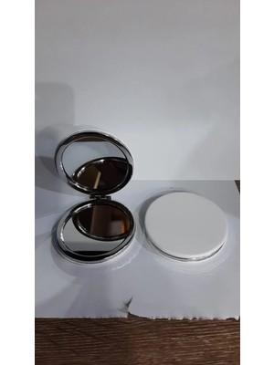 Hayat Store Beyaz Renk Büyüteçli Cep Aynası Yuvarlak