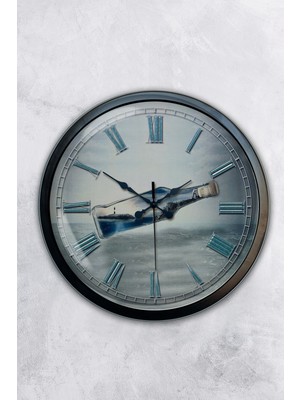 Kasva Concept 40 cm Siyah Metal Home Duvar Saati