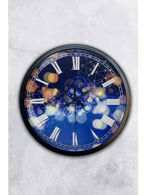 Kasva Concept 40 cm Siyah Metal Fatih Sultan Mehmet Duvar Saati