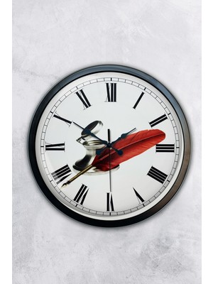 Kasva Concept Hediyelik 40 cm Siyah Metal Eski Duvar Saati