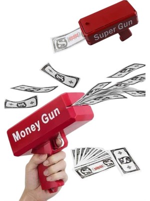 Yaman Market Para Dolar Atma Makinası Super Money Gun Para Saçma Fırlatma Tabancası - KB002H-6IA6U0