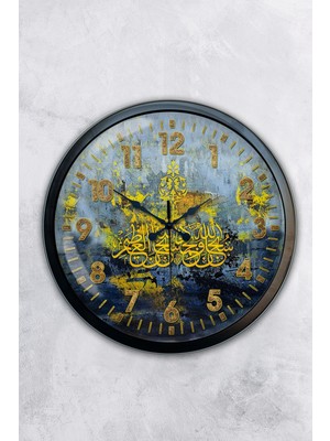 Kasva Concept 40 cm Siyah Metal Cappadocia Duvar Saati