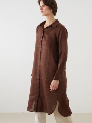 Lc Waikiki Yeni Sezon %100 Keten Kadın Gömlek Tunik