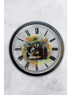 Kasva Concept 40 cm Siyah Metal Home Duvar Saati