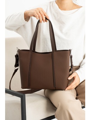 Just Polo Kadın Kahve Uzun Askılı El ve Omuz ÇANTASI-BD6046