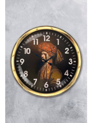 Kasva Concept Hediyelik 40 cm Gold Metal Osmanlı Duvar Saati