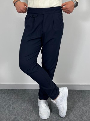 Erkek Havanna Italyan Kesim Harvest Model Kumaş Pantolon - Lacivert