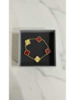 925 Ayar Van Cleef Modeli Yonca Bileklik