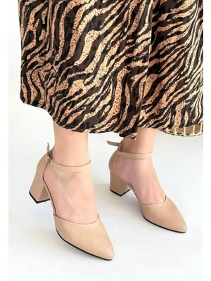 Mulen Nude Cilt Topuklu Ayakkabı - Lisinya